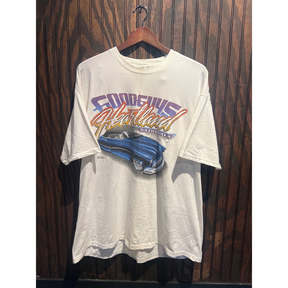 Vintage Goodguys Heartland Nationals Des Moines Iowa Car Show Graphic T-Shirt XL